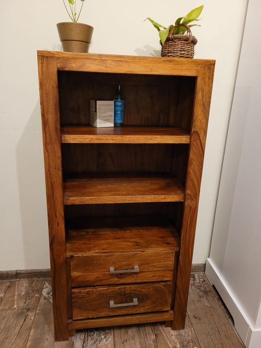 Szafka regał palisander 120cm Unodesign Biblioteczka z szufladami