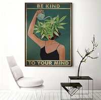 Modny Plakat „Be Kind To Your Mind”
