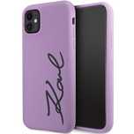 Etui Karl Lagerfeld Silicone Signature Na Iphone 11 / Xr - Purpurowe
