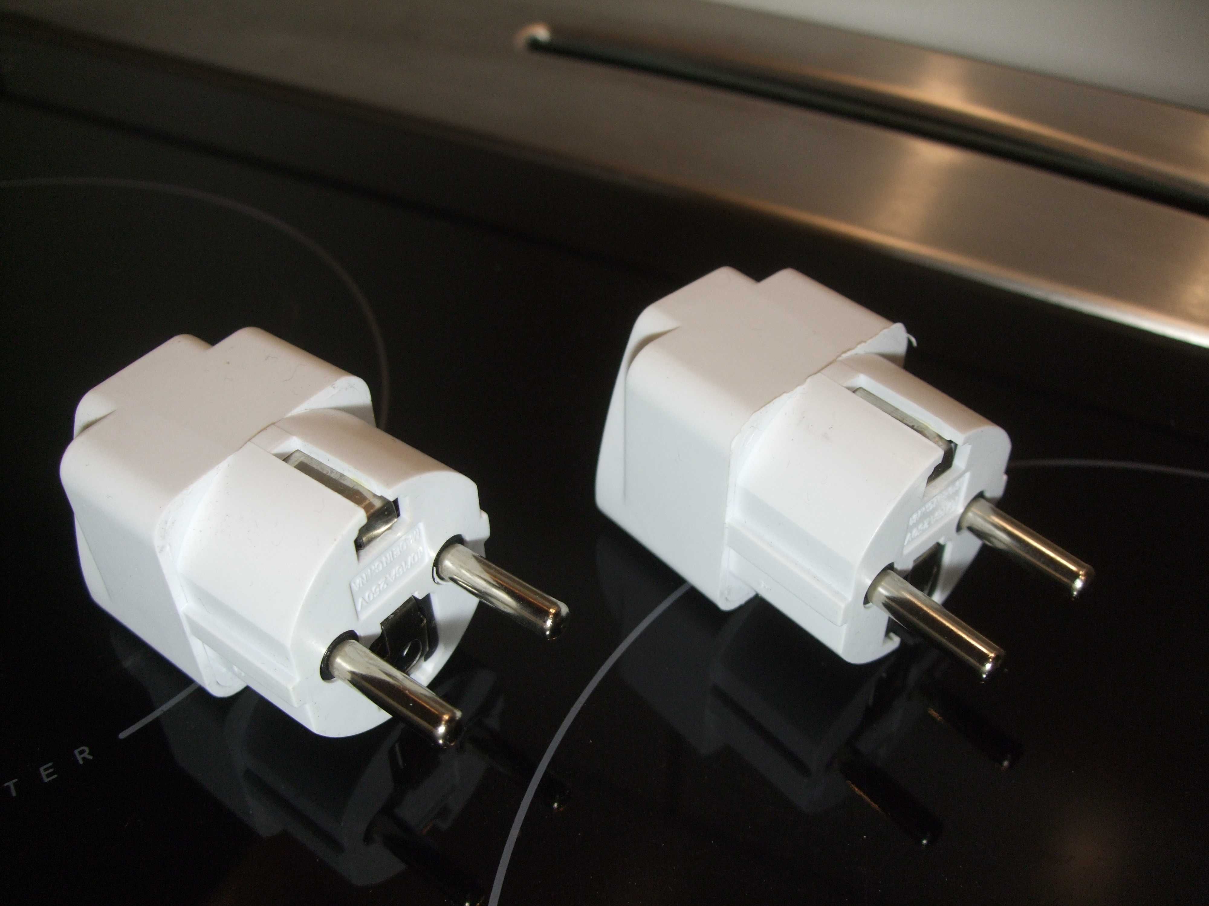 2 szt x PRZEJŚCIÓWKA ANGIELSKA Adapter UK PL Wtyczka Gniazdo 250V 10A