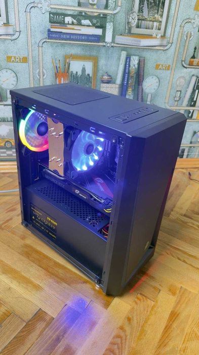 Потужний ігровий ПК (Ryzen 5 5500 6 ядер 12 п., 16Gb ОЗУ, GTX2060 6Gb)