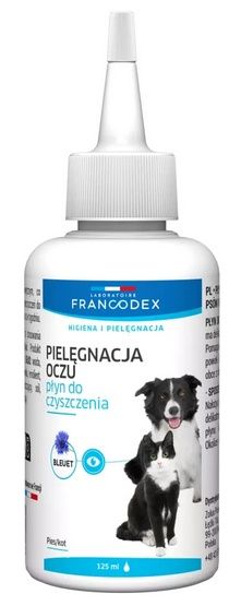 Przeciwzapalny płyn do przymywania oczu kotów i psów - Francodex 125ml