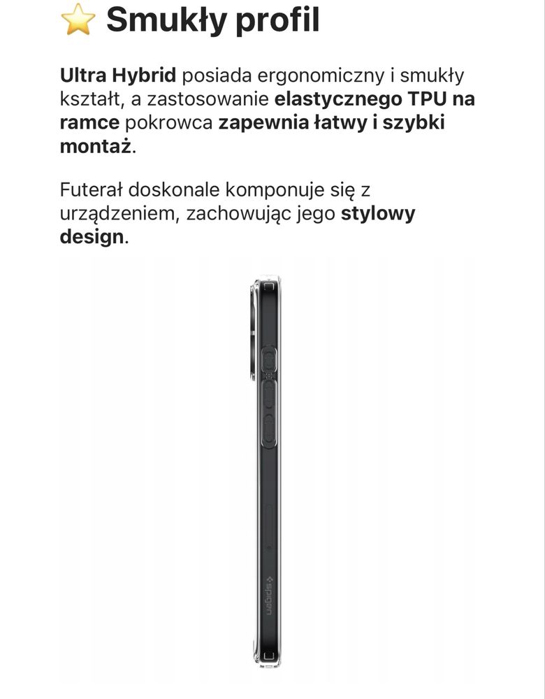 Etui do Apple Iphone 16, Spigen ultra hybrid