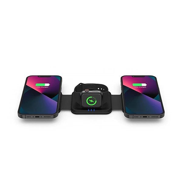 Ładowarka Tech-Protect Qi15w-a24 indukcyjna MagSafe 3w1 na smartfon /