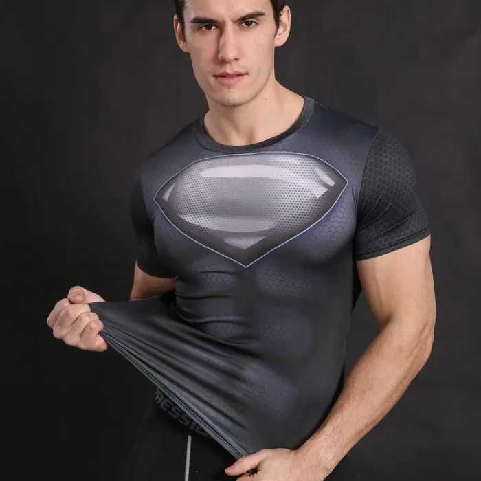 Koszulka Termoaktywna Superhero DC SUPERMAN NA SIŁOWNIE Rozmiar XL