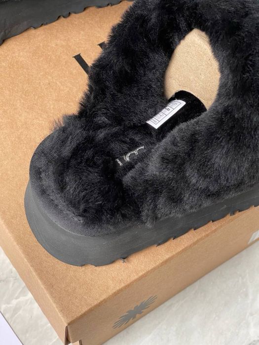Жіночі UGG Disquette Platform Slippers натуральна замша та хутро