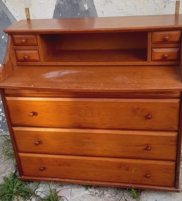 Secretaria/comoda em pinho mel