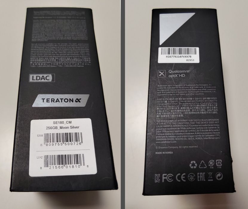 Astell&Kern SE180 256GB Moon Silver DAP