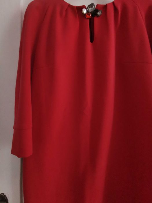 Sukienka worek czerwona rozm. 42/XL