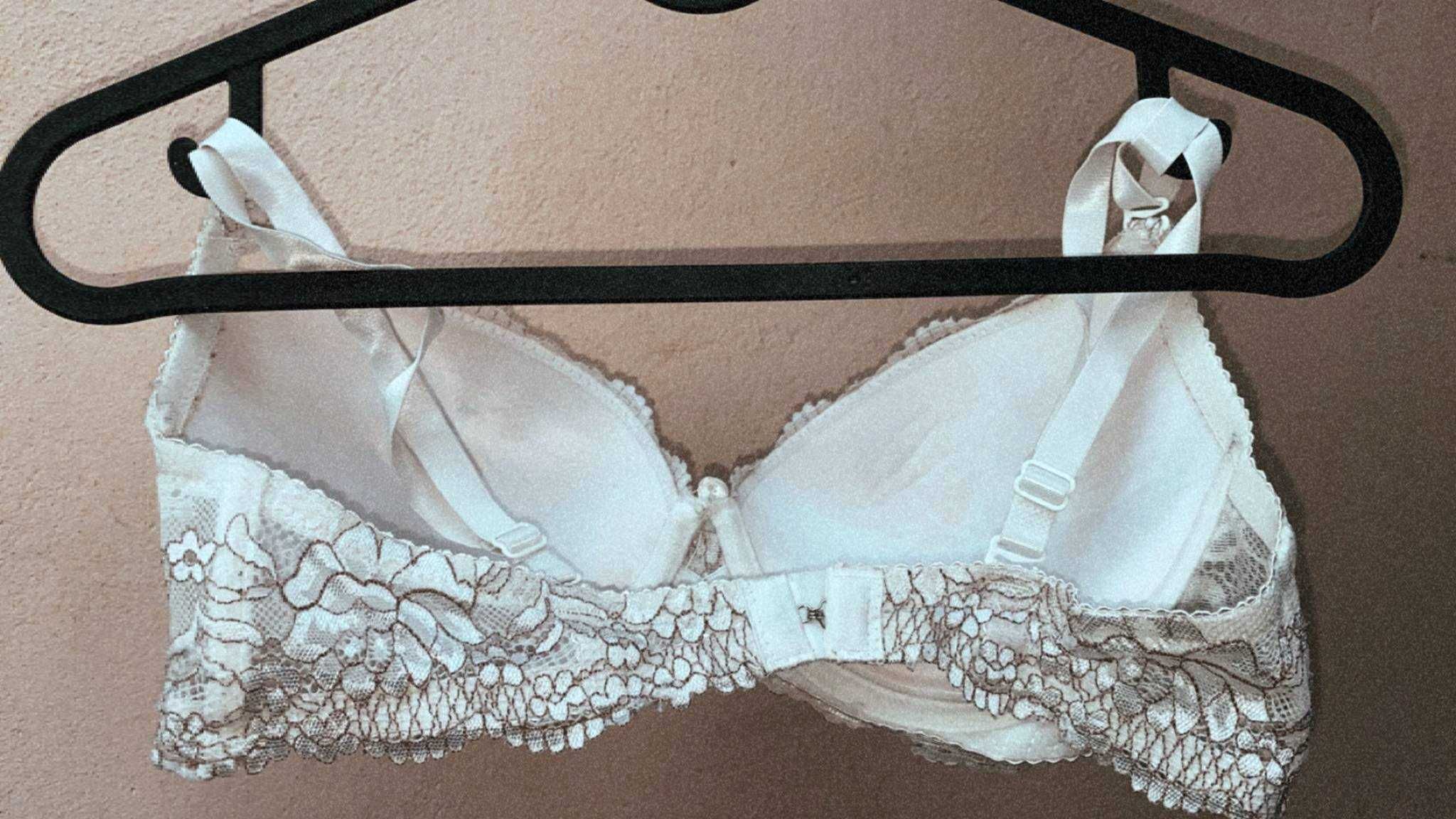 INTIMIDAO beżowy koronkowy stanik, odpinane ramiączka 34/75C