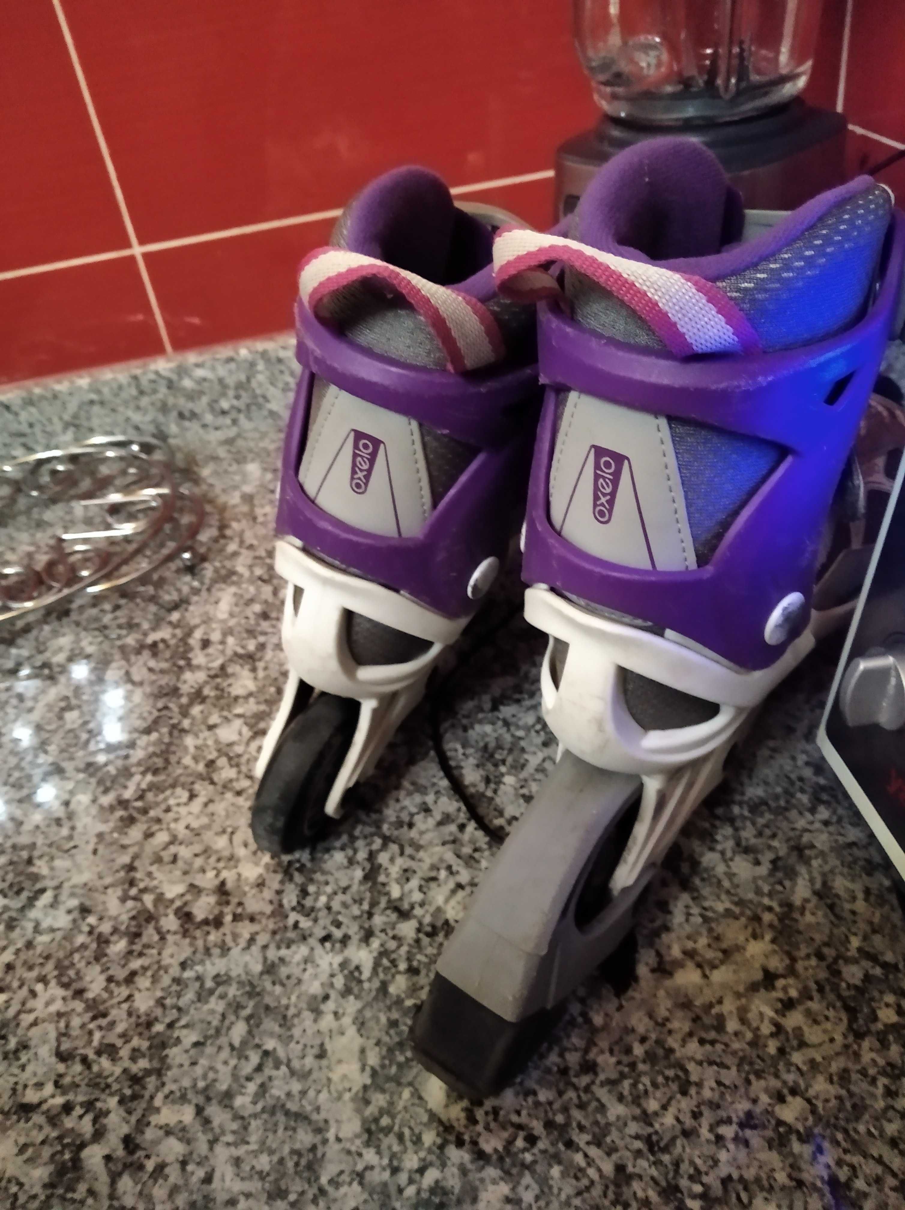 2 pares de Patins em Linha / Roolerskates