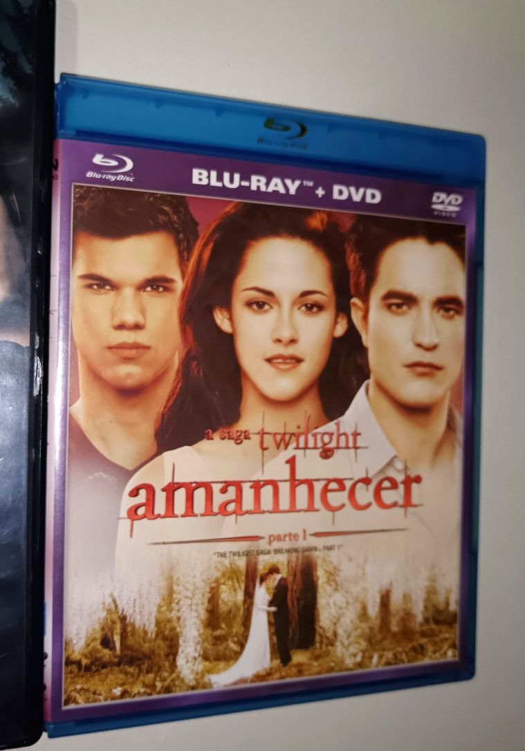 3 DVD + Blu-ray Twilight saga
