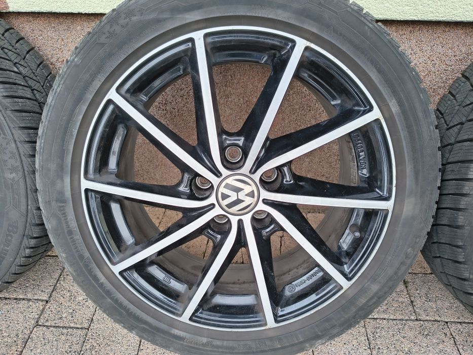 Koła 17" 5x112 + opony zimowe Barum Polaris 5