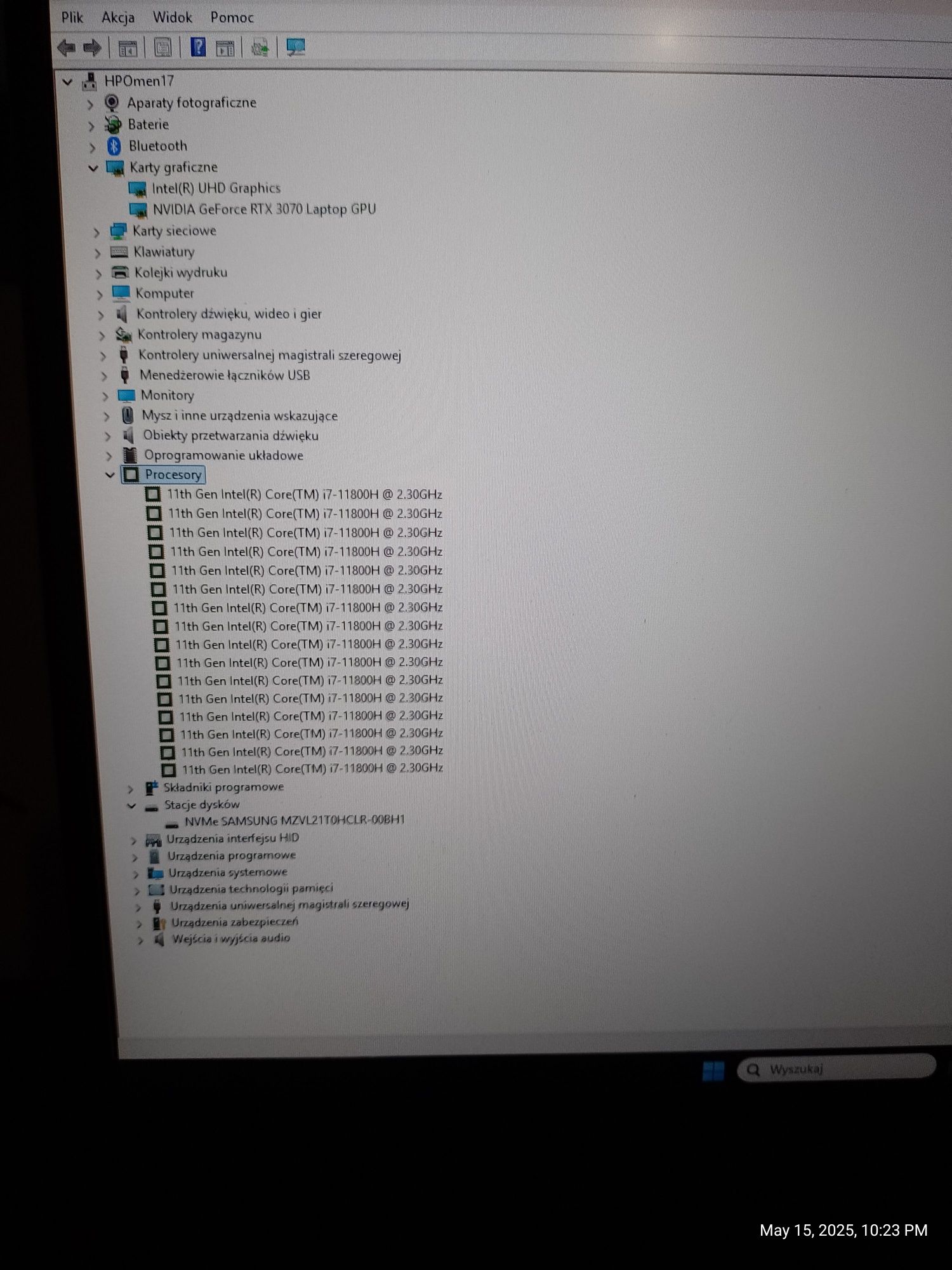 HP OMEN 17,3”i7-11800H 32GB Ram 1Tb SSD,Rtx 3070 jak nowy!
32 GB RAM -