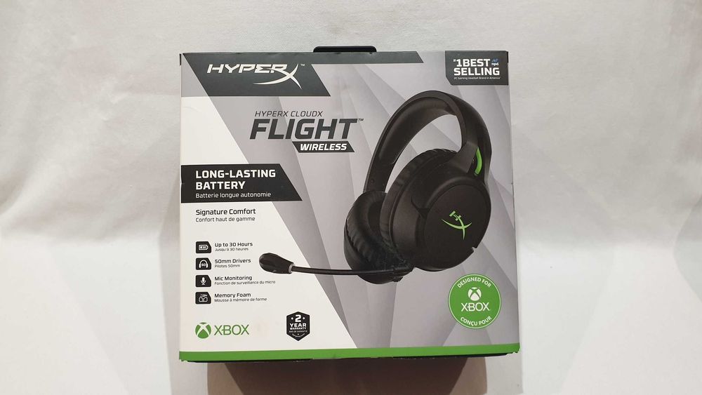 Słuchawki bezprzewodowe HyperX CLOUD FLIGHT- NOWE.