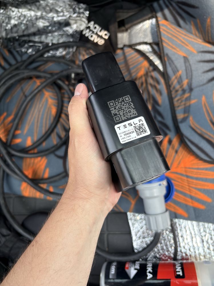 Переходик CCS2 для tesla model 3 Y combo зарядка TYPE 2 32A