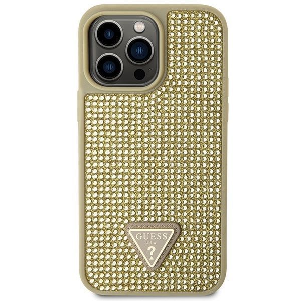 Case Guess Guhcp14Xhdgtpd Iphone 14 Pro Max 6,7" złoty z kryształkami