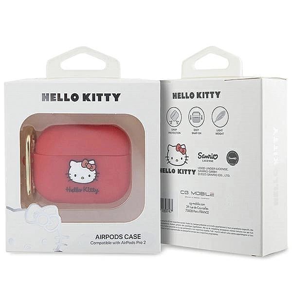Etui Hello Kitty Silicone 3D Kitty Head na AirPods Pro 2 (2022/2023) -