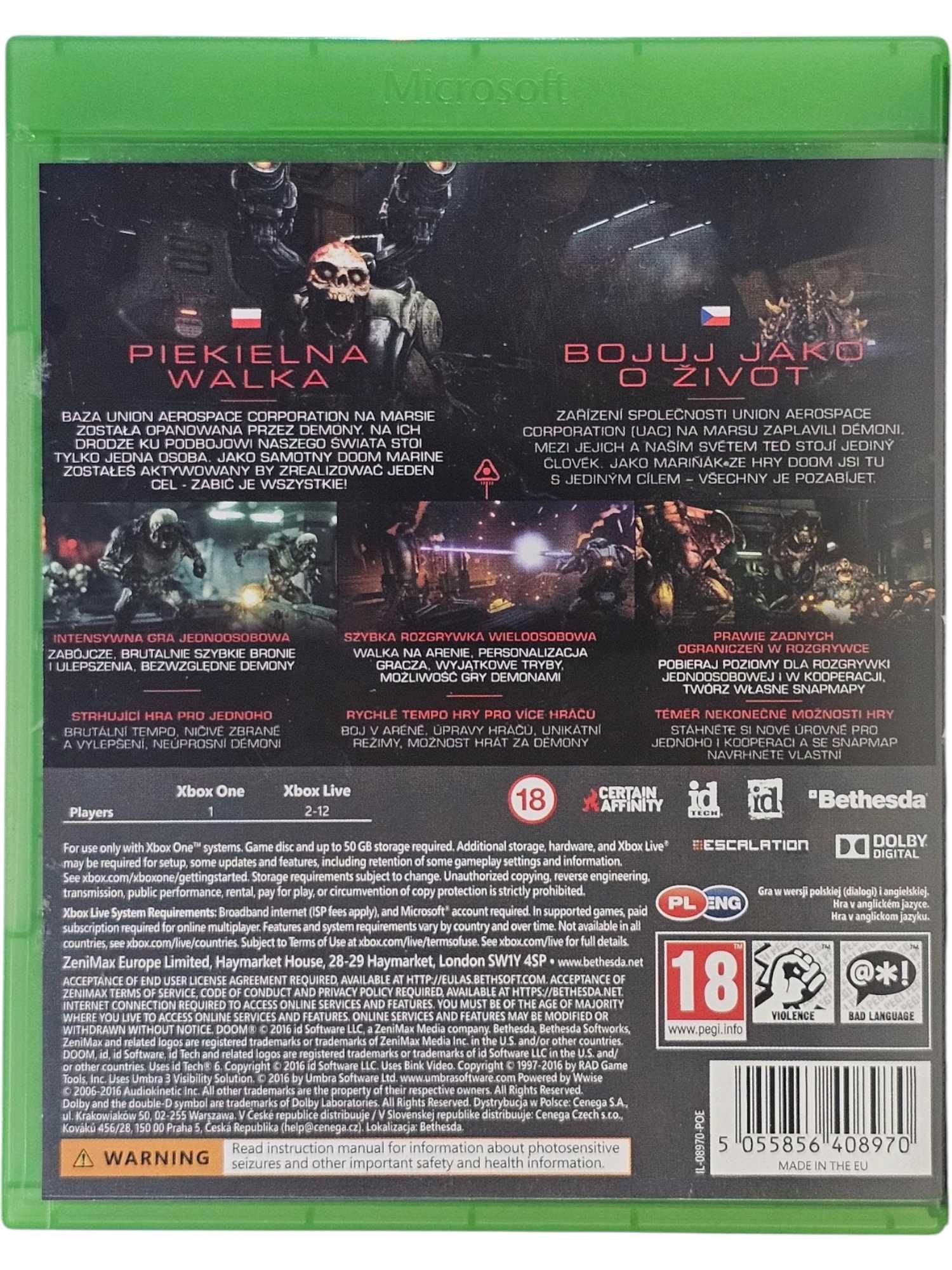 DOOM | GRA Xbox One | PL