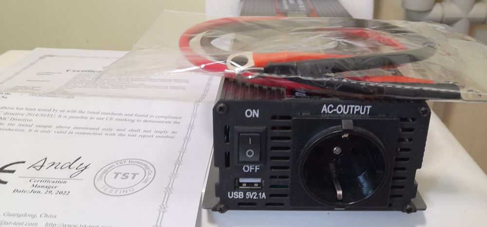 Інвертор Datouboss DN-022 1000W (2200W), DC12V to AC220V