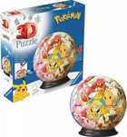 Puzzle 3D 72 elementy. Pokemon postacie. Ravensburger