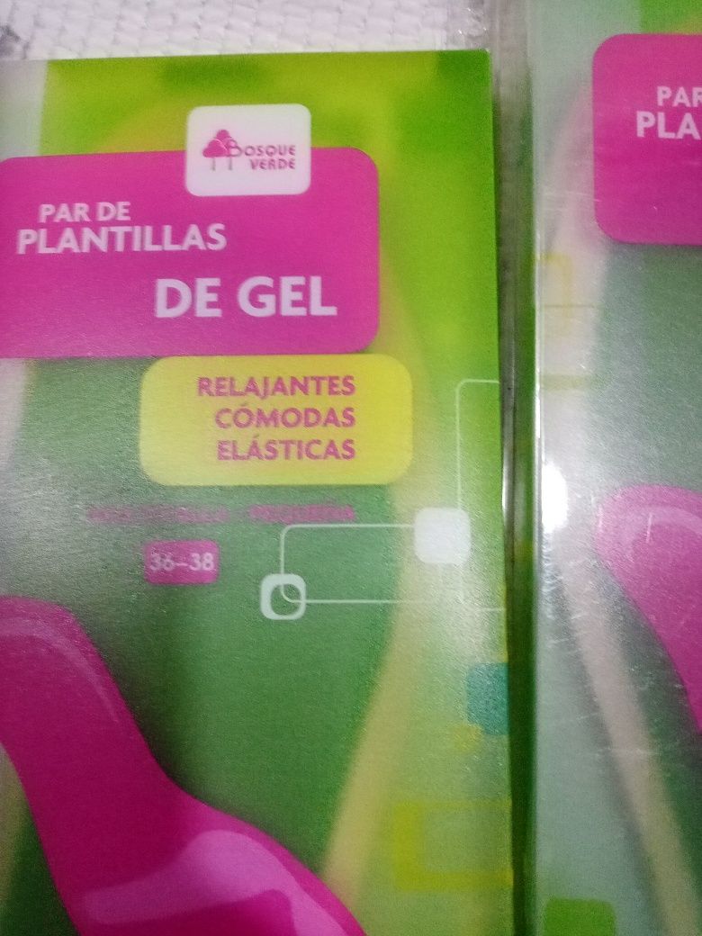 Palmilhas de gel conforto