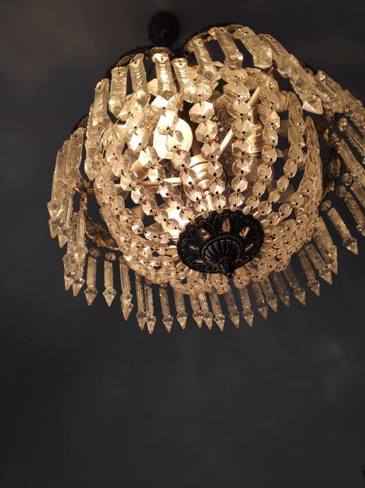 Candeeiro Lustre de teto anos 70