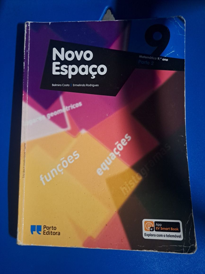 Manual livro escolar Matemática Novo Espaço 9 ano