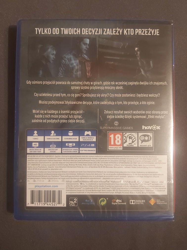 Until Dawn NOWA PL ps4