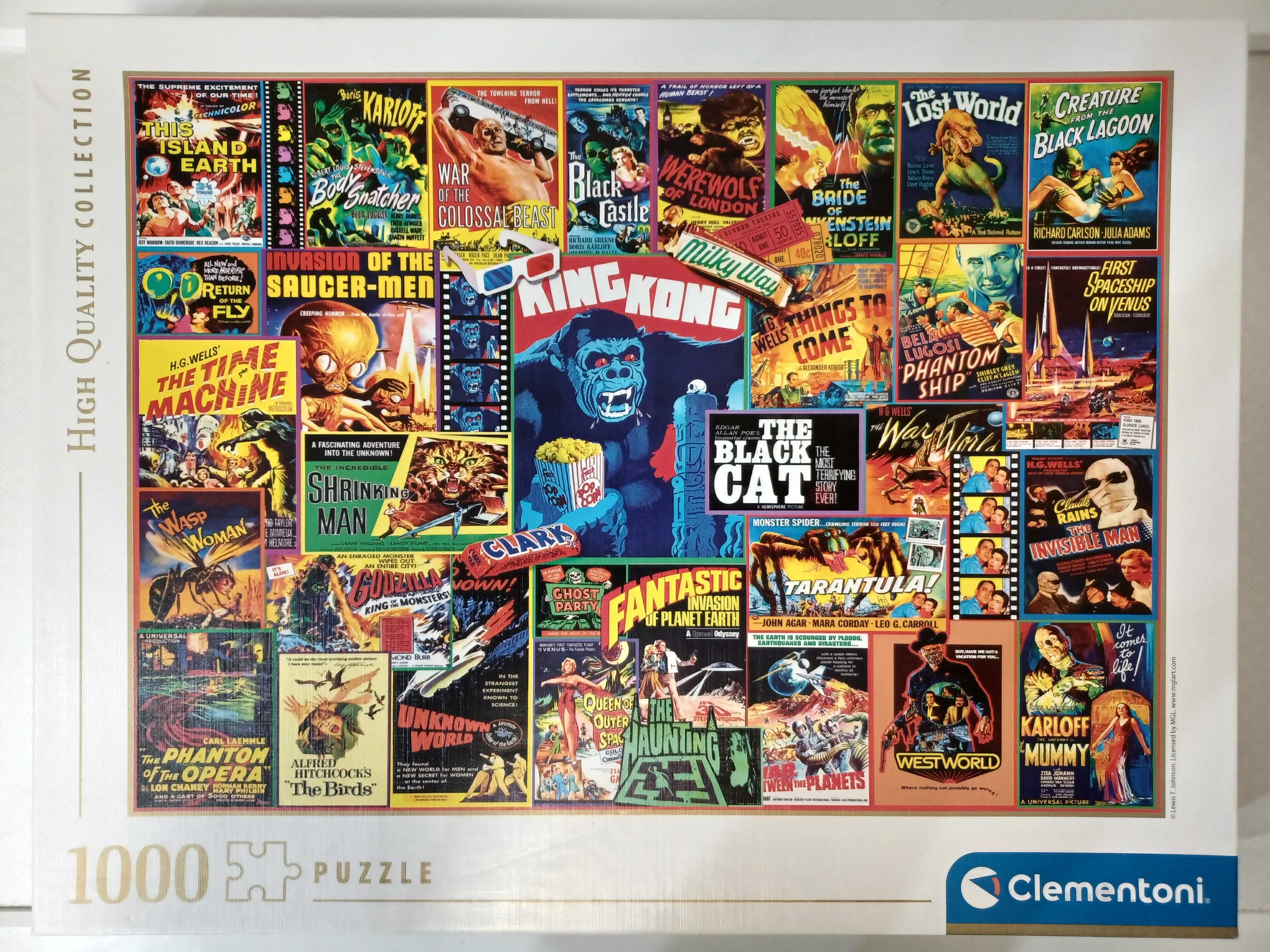 Puzzle 1000 Clementoni Thriller Classics KOMPLETNE