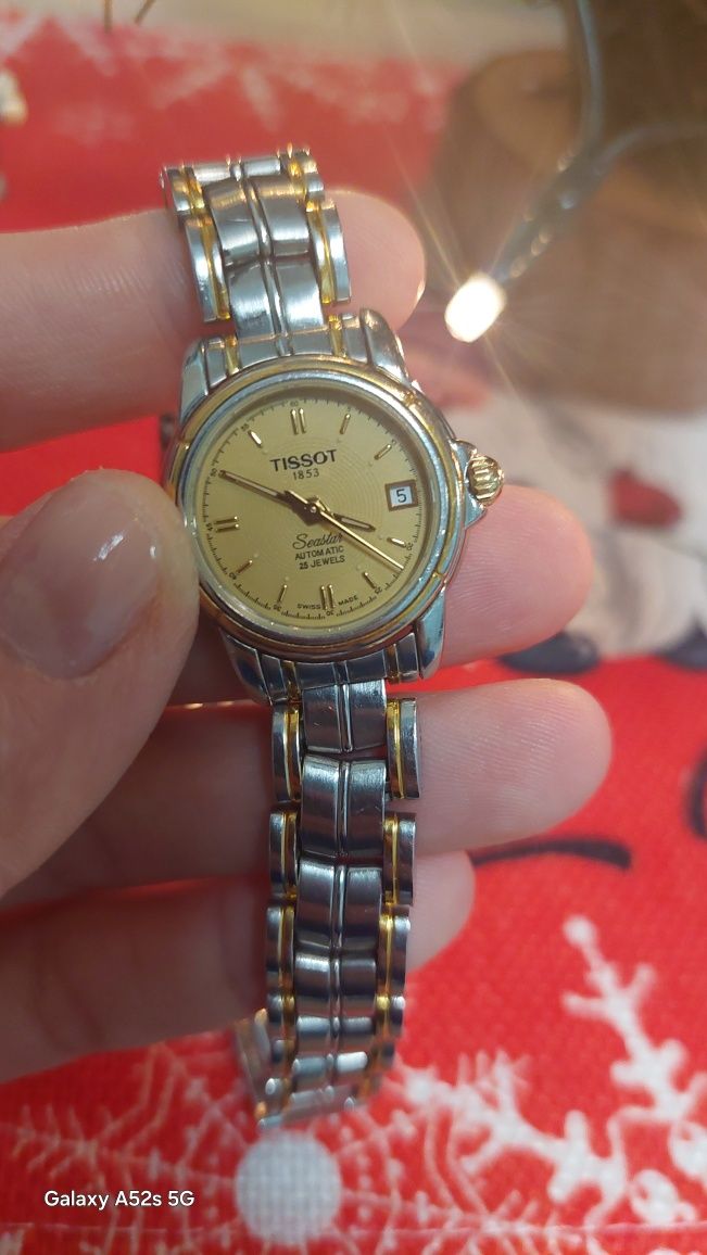 Tissot damski pozłacany