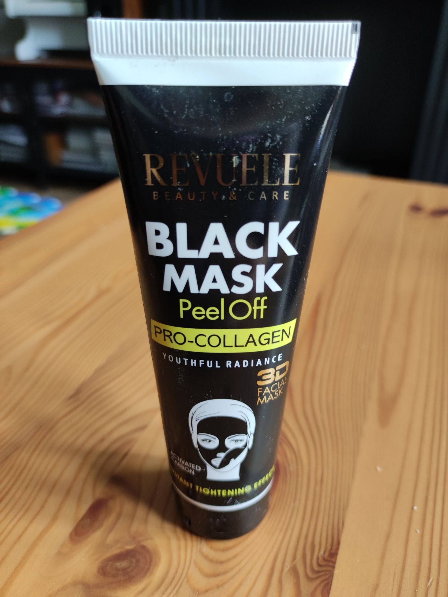 Revuele, Black Mask Peel-off - Prokolagenowa czarna maska do twarzy