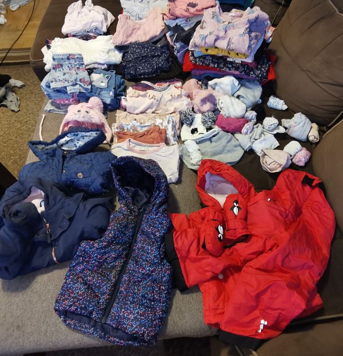 Mega paka ubranek dla dziewczynki rozm. 86 /92
