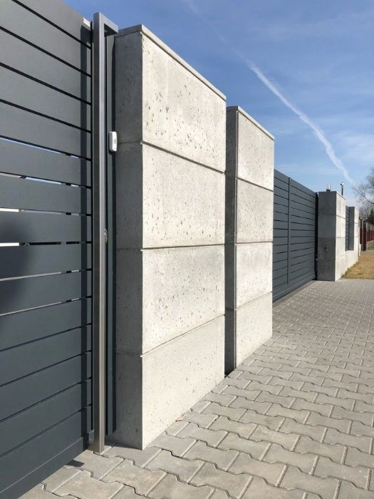 Bloczki ogrodzeniowe z betonu architektonicznego - NOWOŚĆ