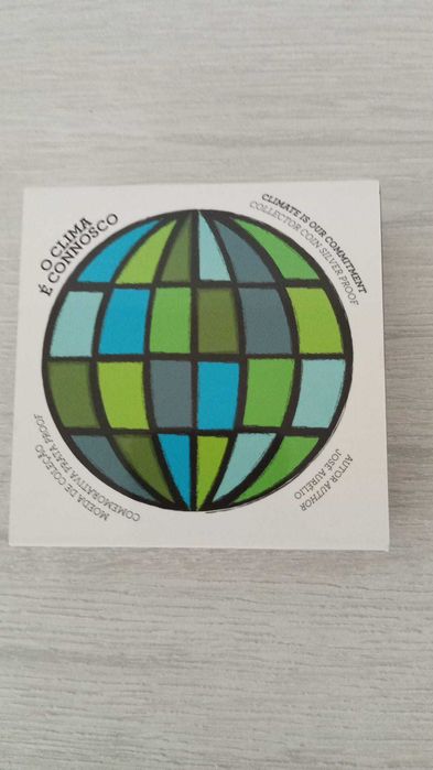 Moeda 2,5€ em Prata Proof "O Clima é Connosco"  5€ Prata Proof Hortelã