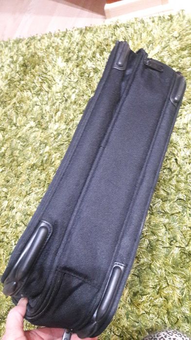 Czarna masywna torba na laptopa i dokumenty Samsonite 44x33x14