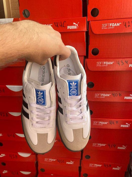 Відправка без предоплат! Краща ціна на Adidas Samba White black 36-44