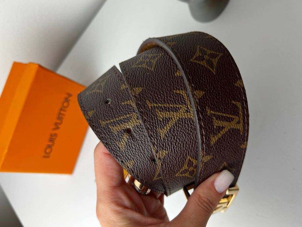 Pasek skórzany Louis Vuitton skóra naturalna Premium