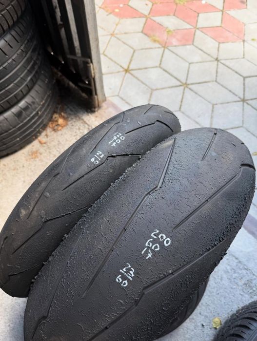 120/70/17 + 200/60/17 pirelli комплект мото резини склад
