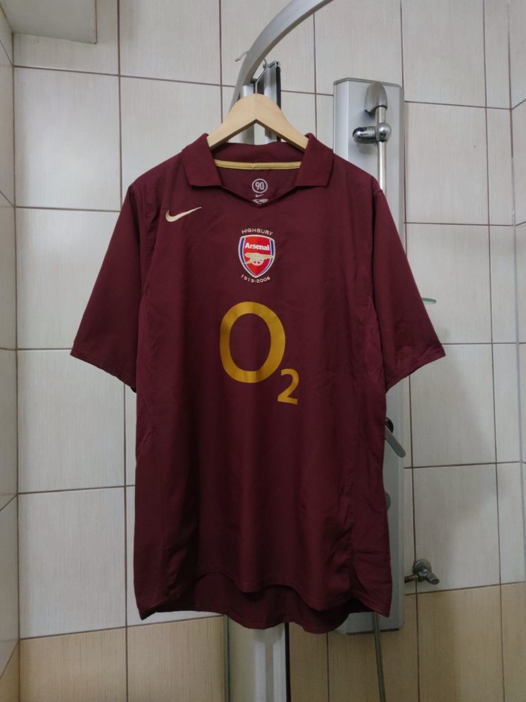 bluzka koszulka piłkarska Jersey L trikot Arsenal Londyn O2 Henry vint