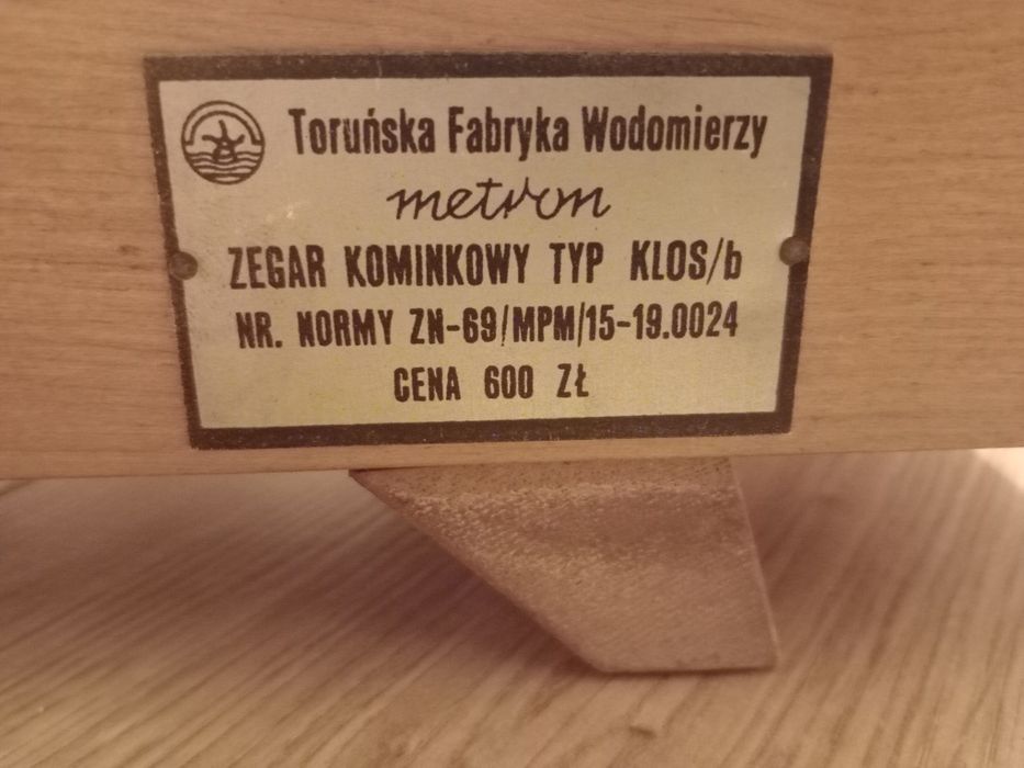 Zegar kominkowy Metron