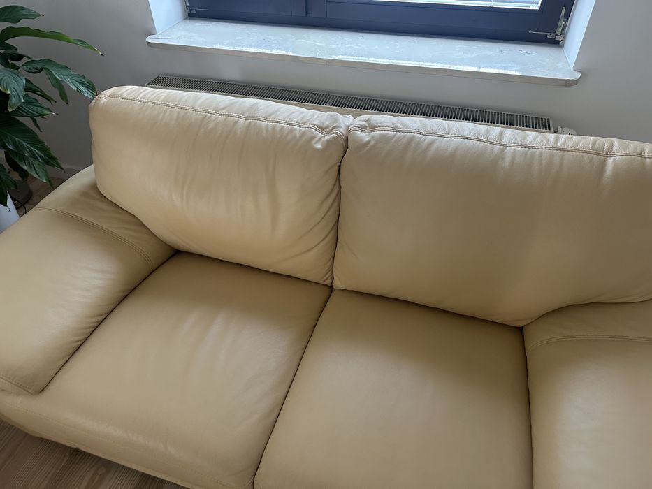 Wypoczynek skórzany stan bardzo dobry Helvetia Furniture
