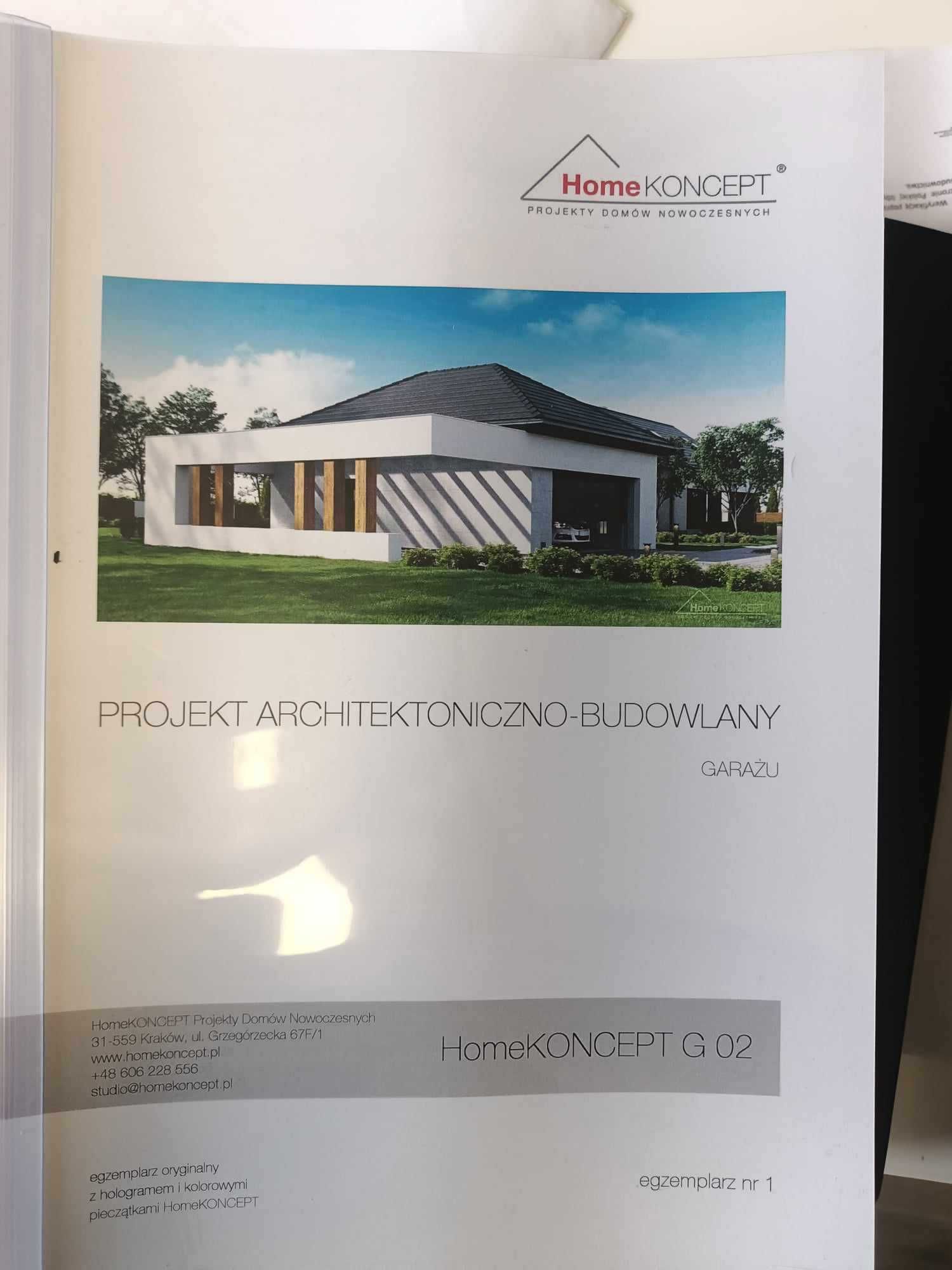Projekt garażu HomeKONCEPT G02 nowy