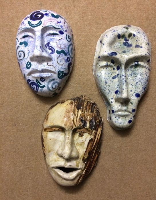 Máscaras em Cerâmica, peças de autor