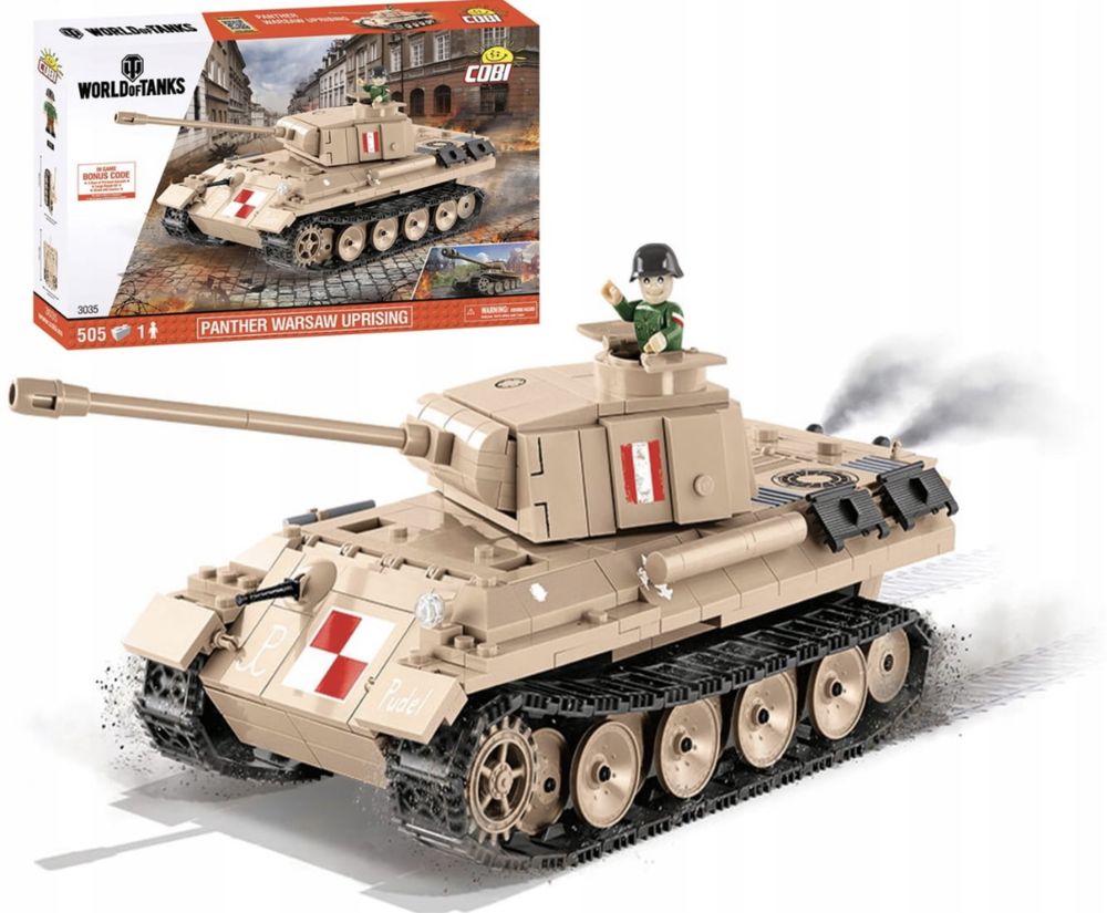 Klocki Cobi World of Tanks czołg PzKpfw. V Panther 3035