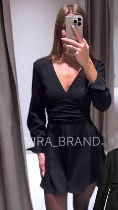 Сукня zara з креповоі тканини