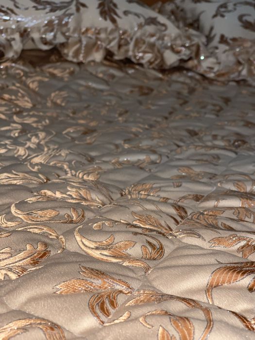 Комплект декоративноі постільноі білизни Шаде подушки ковдра коричнева