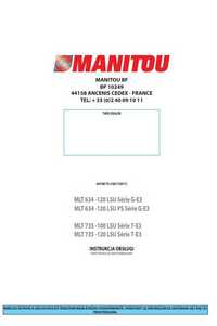 Instrukcja obsługi MANITOU MLT 735-120 LSU seria 7 E3