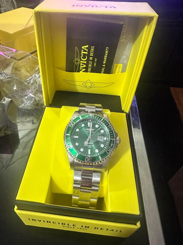 Relógio invicta original green novo