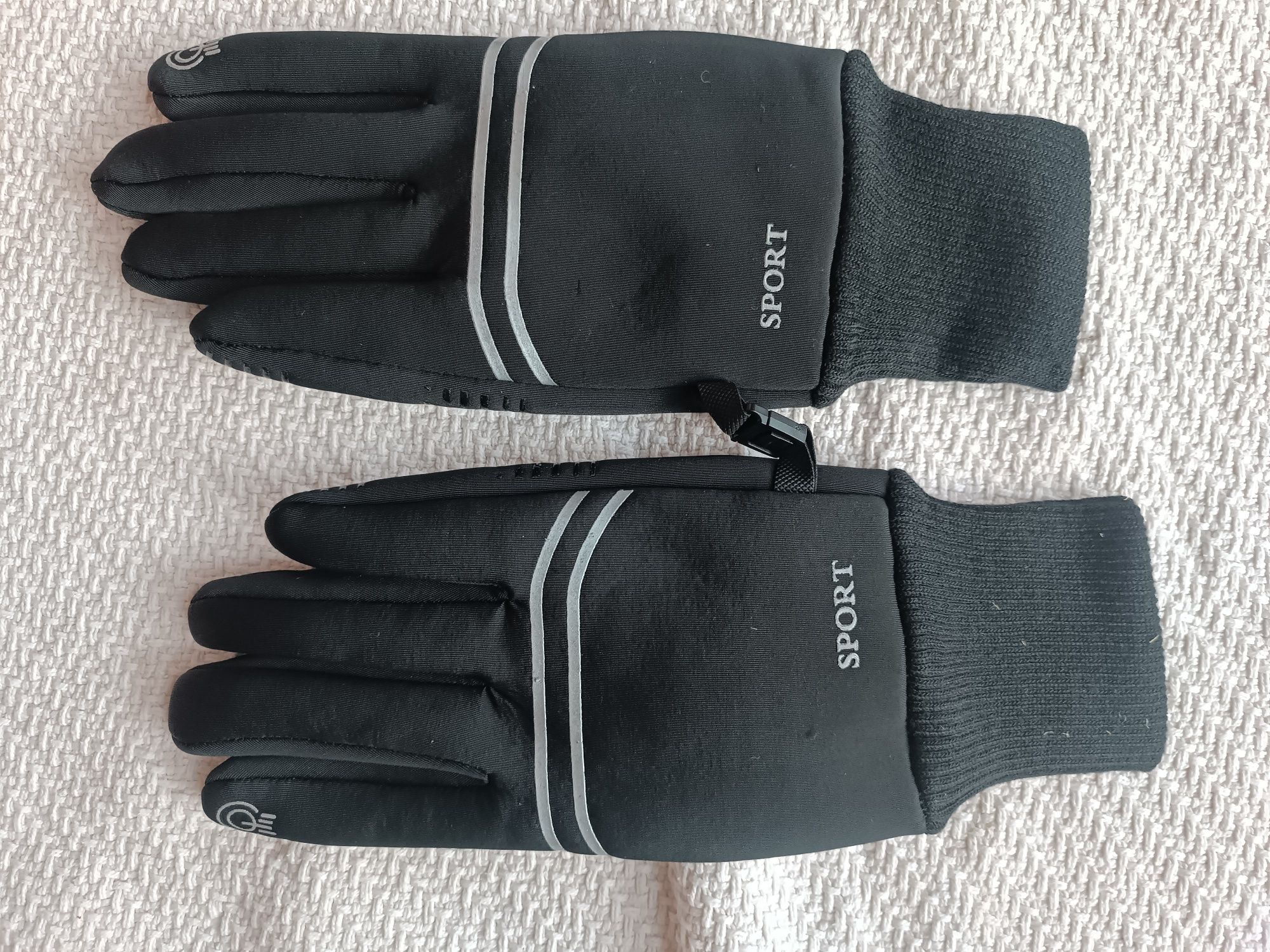 Nowe sportowe rękawiczki czarne Decathlon xl męskie